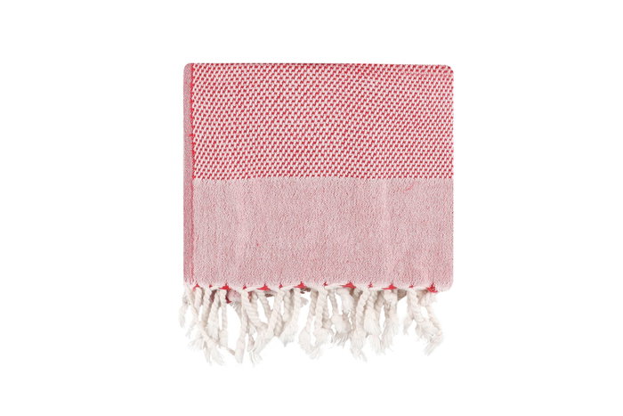 Mijölnir Toalla de Playa Fouta Retro - Rojo (90 x 175 cm)